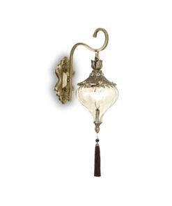 IDEAL LUX Επιτοίχιο Φωτιστικό HAREM 1xE27 Χρυσού Χρώματος – 115962