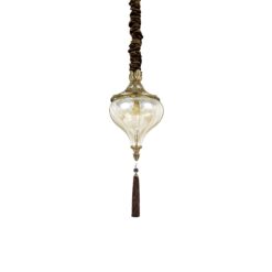 IDEAL LUX Κρεμαστό Φωτιστικό HAREM 1xE27 Χρυσού Χρώματος – 115979