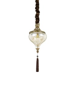 IDEAL LUX Κρεμαστό Φωτιστικό HAREM 1xE27 Χρυσού Χρώματος – 115979