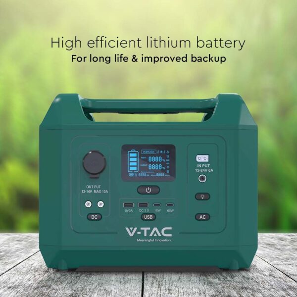 600W Output Portable Power Station EU Socket  V-TAC – 11626