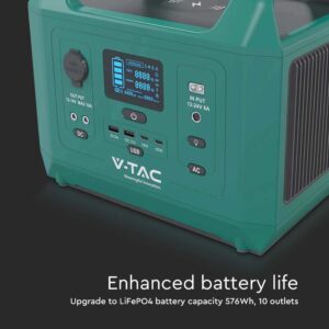 600W Output Portable Power Station EU Socket  V-TAC – 11626