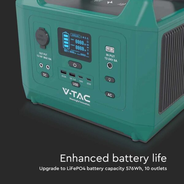 600W Output Portable Power Station EU Socket  V-TAC – 11626