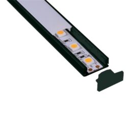 ΠΡΟΦΙΛ ΕΞΩΤΕΡΙΚΟ 2000*17*8 90° ΜΑΥΡΟ EUROLAMP – 145-70950