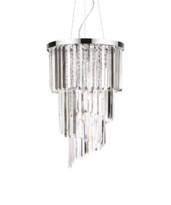 IDEAL LUX Κρεμαστό Φωτιστικό CARLTON 8xE14 Χρωμίου – 117737