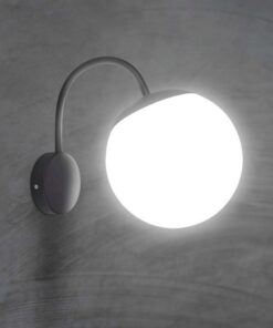 Επιτοίχιο αδιάβροχο φωτιστικό 1xE27 με μαύρο και opal σώμα V-TAC – 11823