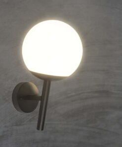 Επιτοίχιο αδιάβροχο φωτιστικό 1xE27 με μαύρο και opal σώμα V-TAC – 11824