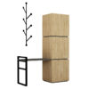 Mello pakoworld Hallway stand in oak – anthracite color 109x39x149cm 119-001066