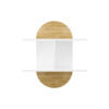 Wall shelf Lynx pakoworld natural-white 67x22x74cm 119-001094