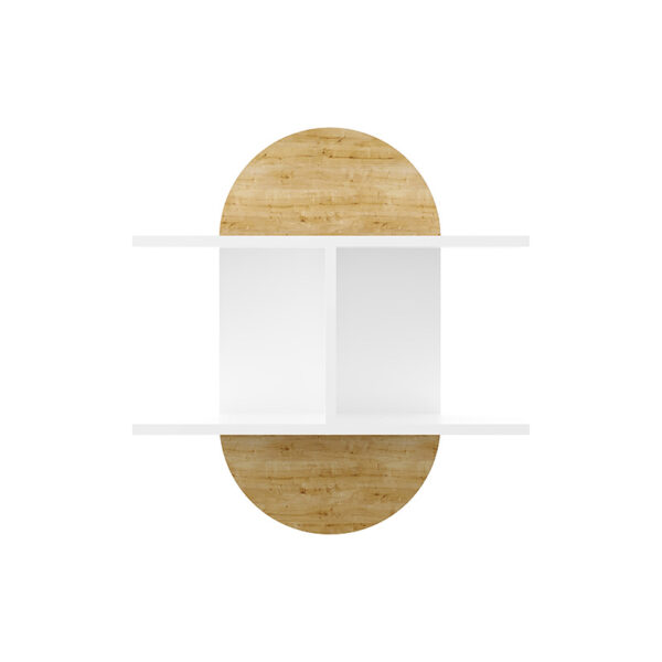 Wall shelf Lynx pakoworld natural-white 67x22x74cm 119-001094