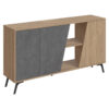 Buffet Hana pakoworld natural-charcoal antique 150×35.5x82cm 119-001128