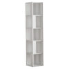 Corner bookcase Raphael pakoworld white 31.5×31.5x159cm 119-001143