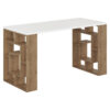 Working Table Labirent pakoworld in white-walnut140x60x75cm 119-001157