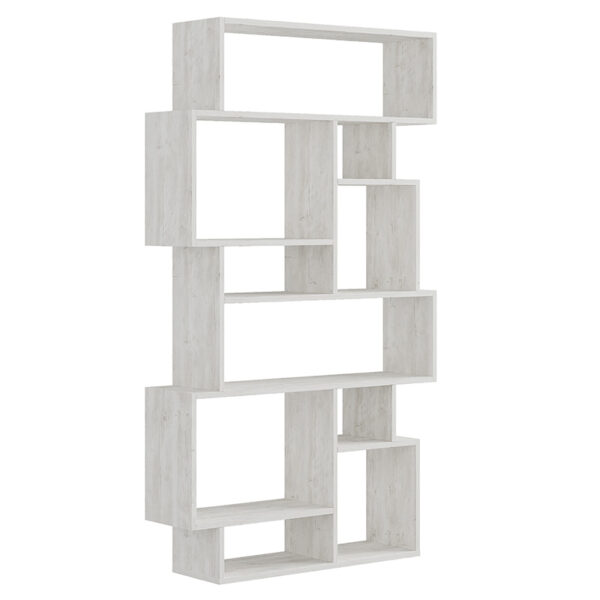 Karmato pakoworld antique white bookcase 96×25.5×168.5cm 119-001170