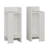 Nightstand Immerse pakoworld set 2 pics white 27x25x60cm 119-001179