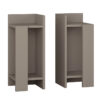 Nightstand Immerse pakoworld set 2 pics mocha 27x25x60cm 119-001180