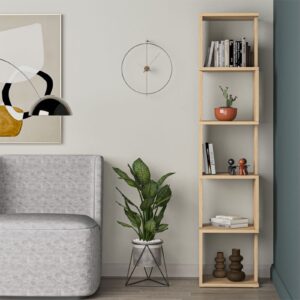 Βιβλιοθήκη – στήλη Piri pakoworld oak μελαμίνης 35x30x161εκ 119-001185
