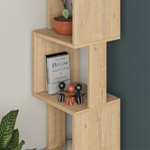 Βιβλιοθήκη – στήλη Piri pakoworld oak μελαμίνης 35x30x161εκ 119-001185
