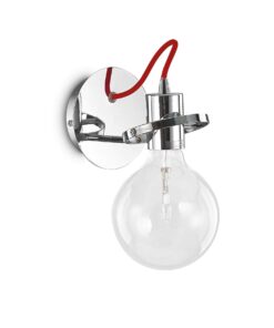IDEAL LUX Επιτοίχιο Φωτιστικό RADIO 1xE27 Χρωμίου – 119427