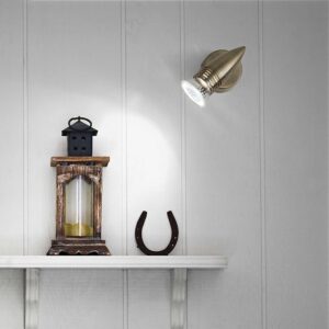IDEAL LUX Επιτοίχιο Φωτιστικό ALFA 1xGU10 Μπρονζέ Χρώματος – 119786