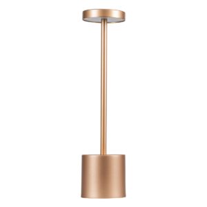 GloboStar® JOJO 76522 Μοντέρνο Επιτραπέζιο Φωτιστικό Πορτατίφ LED 1.5W 105lm 120° DC 5V Επαναφορτιζόμενο με Μπαταρία Li-ion 1800mAh – Διακόπτη Αφής με 3 Εναλλαγές Φωτισμού CCT Θερμό – Φυσικό – Ψυχρό 1500K – 4500K – 6000K Dimmable – D8 x H34cm – Χάλκινο