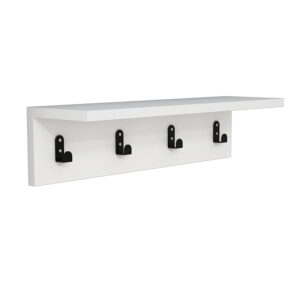 Wall Hanger Mulan pakoworld in white color  60x16x14.5cm 120-000035