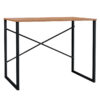 Office desk Zayn pakoworld in black-walnut color 90x60x70åcm 120-000053