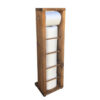 Toilet roll stand Laila pakoworld walnut 15x15x56cm 120-000161