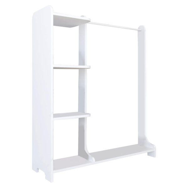 Entrance furniture Renesme pakoworld white 106x35x128cm 120-000211