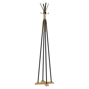 Coat Stand Myra pakoworld in natural black color D40x160cm 120-000352