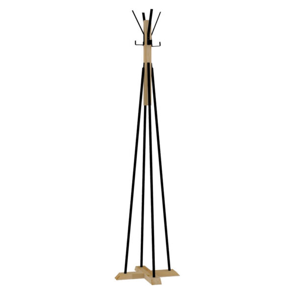 Coat Stand Myra pakoworld in natural black color D40x160cm 120-000352