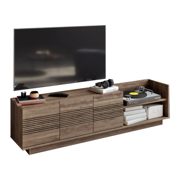 Tv stand Yubo pakoworld walnut 167.6x35x43cm 120-000360