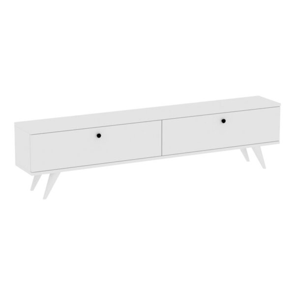 Floxie pakoworld melamine TV cabinet white 160x25x35cm 120-000388