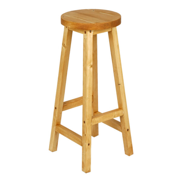Wooden bar stool Vistran pakoworld natural D28x70cm 120-000394
