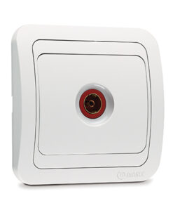 Πρίζα TV Διελεύσεως Λευκή Makel Mimoza – 12007