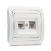 Πρίζα Τηλεφώνου – Δυτκύου RJ45 CAT5 Λευκή Makel Mimoza – 12037
