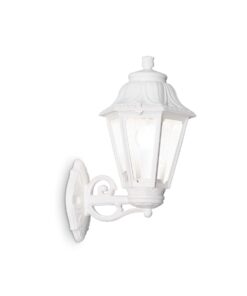 IDEAL LUX Απλίκα Τοίχου DAFNE 1xE27 IP55 Λευκού Χρώματος – 120423