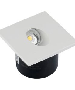 LED SPOT Χωνευτό για Σκαλοπάτια 3W V-TAC Λευκό Τετράγωνο Χωνευτό Θερμό 3000K – 211209