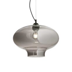 IDEAL LUX Κρεμαστό Φωτιστικό BISTRO 1xE27 Φιμέ Κρύσταλλο – 120904