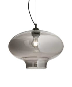IDEAL LUX Κρεμαστό Φωτιστικό BISTRO 1xE27 Φιμέ Κρύσταλλο – 120904
