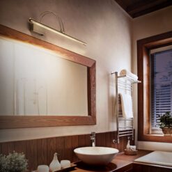 IDEAL LUX Επιτοίχιο Φωτιστικό BOW LED 8W 3000K Μπρονζέ Χρώματος – 121147