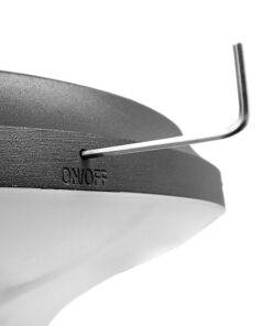 Αυτόνομο Αδιάβροχο IP65 Ηλιακό Φωτοβολταϊκό Φωτιστικό Στύλου / Κολώνας Πλατείας LED 25W με Ανιχνευτή Κίνησης και Αισθητήρα Νυχτός Ψυχρό Λευκό 6000k GloboStar 12116