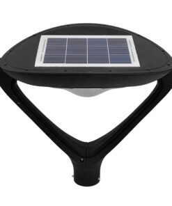 Αυτόνομο Αδιάβροχο IP65 Ηλιακό Φωτοβολταϊκό Φωτιστικό Στύλου / Κολώνας Πλατείας LED 25W με Ανιχνευτή Κίνησης, Αισθητήρα Νυχτός και Ασύρματο Χειριστήριο Ψυχρό Λευκό 6000k GloboStar 12117