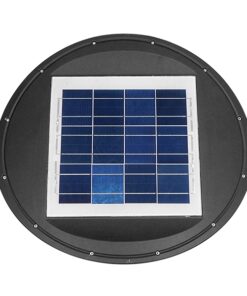 Αυτόνομο Αδιάβροχο IP65 Ηλιακό Φωτοβολταϊκό Φωτιστικό Στύλου / Κολώνας Πλατείας LED 25W με Ανιχνευτή Κίνησης, Αισθητήρα Νυχτός και Ασύρματο Χειριστήριο Ψυχρό Λευκό 6000k GloboStar 12117