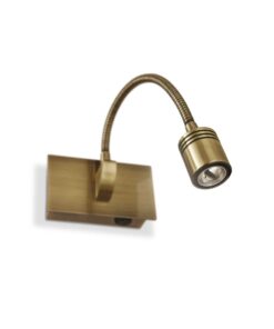 IDEAL LUX Απλίκα Τοίχου DYNAMO LED 3W 4000K Μπρούτζινου Χρώματος – 121352