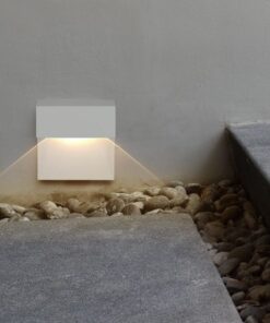 Επιτοίχιο φωτιστικό LED σκάλας τετράγωνο 3W 4000K φυσικό λευκό IP65 με λευκό σώμα V-TAC – 121403