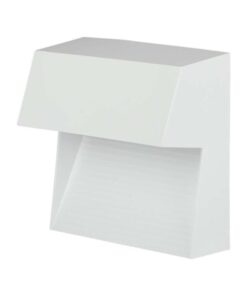Επιτοίχιο φωτιστικό LED σκάλας τετράγωνο 3W 4000K φυσικό λευκό IP65 με λευκό σώμα V-TAC – 121403