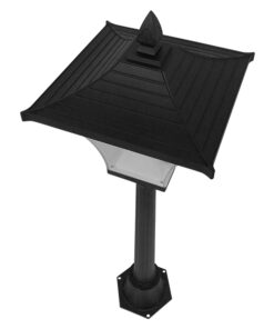 Αδιάβροχο IP65 Φωτιστικό Κολωνάκι Κήπου 32x32x109cm με Βάση E27 230v GloboStar 12148