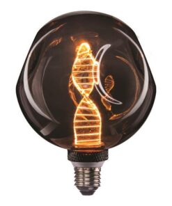 ΛΑΜΠΑ LED ΓΛΟΜΠΟΣ G125 4W E27 1800K 220-240V DENTED DNA SMOKY DIMMABLE EUROLAMP – 147-78730