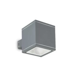 IDEAL LUX Φωτιστικό Τοίχου Βεράντας SNIF 1xG9 IP44 Χρώματος Ανθρακί – 121963