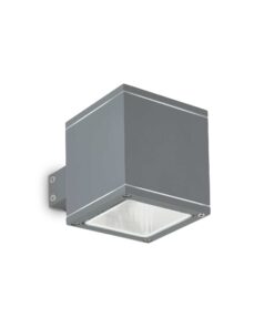 IDEAL LUX Φωτιστικό Τοίχου Βεράντας SNIF 1xG9 IP44 Χρώματος Ανθρακί – 121963